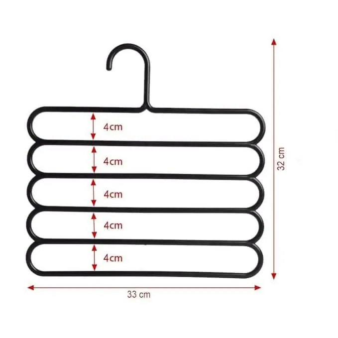 5Layered Pants / clothes Hanger for storage organizing ()Single piece, random color0