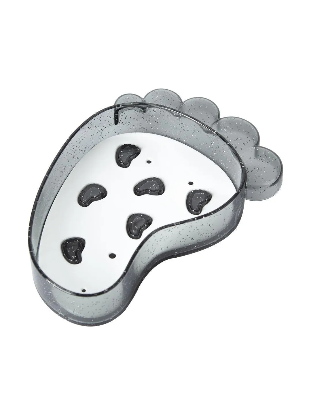 Black Footprint Soap Dish Holder