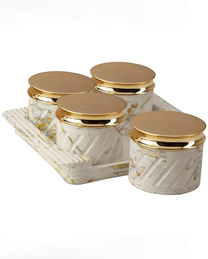 Marbello Airtight And Spill Proof Polypropylene Containers | Set Of 4 | 430 ml
