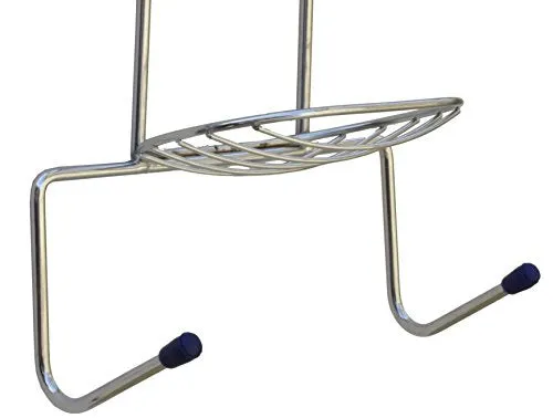 Plantex 5in1 Stainless Steel Big Size Multipurpose Bathroom Shelf/Kitchen Shelf/Holder/Bathroom Accessories for Home - Large (Nickel Finish, Silver)