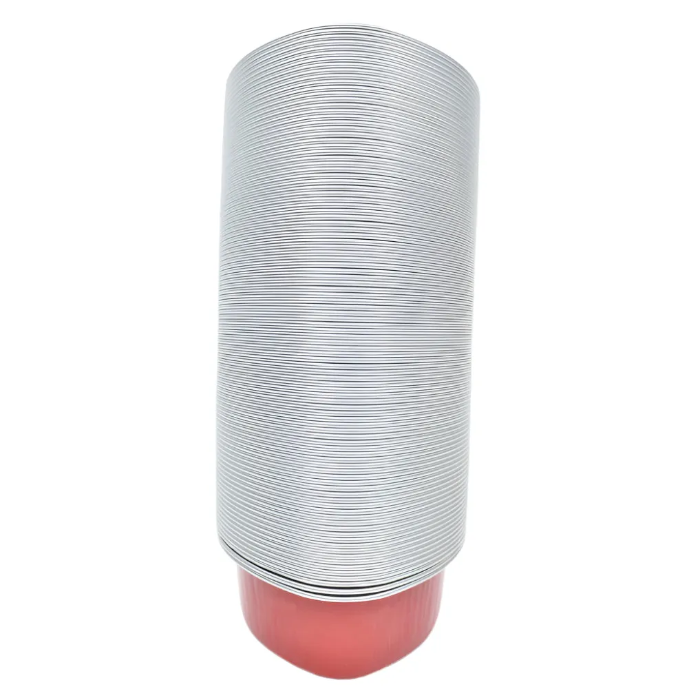 Red Heart Shaped Foil Containers With Lid – 50-Piece Pack CL076