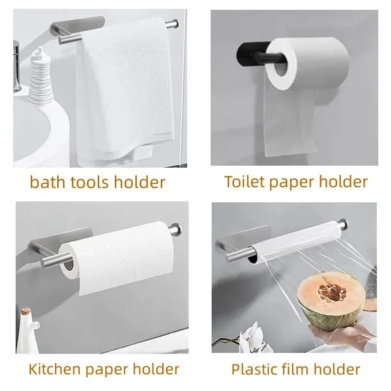 Self Adhesive Stainless Steel Paper Towel Holder