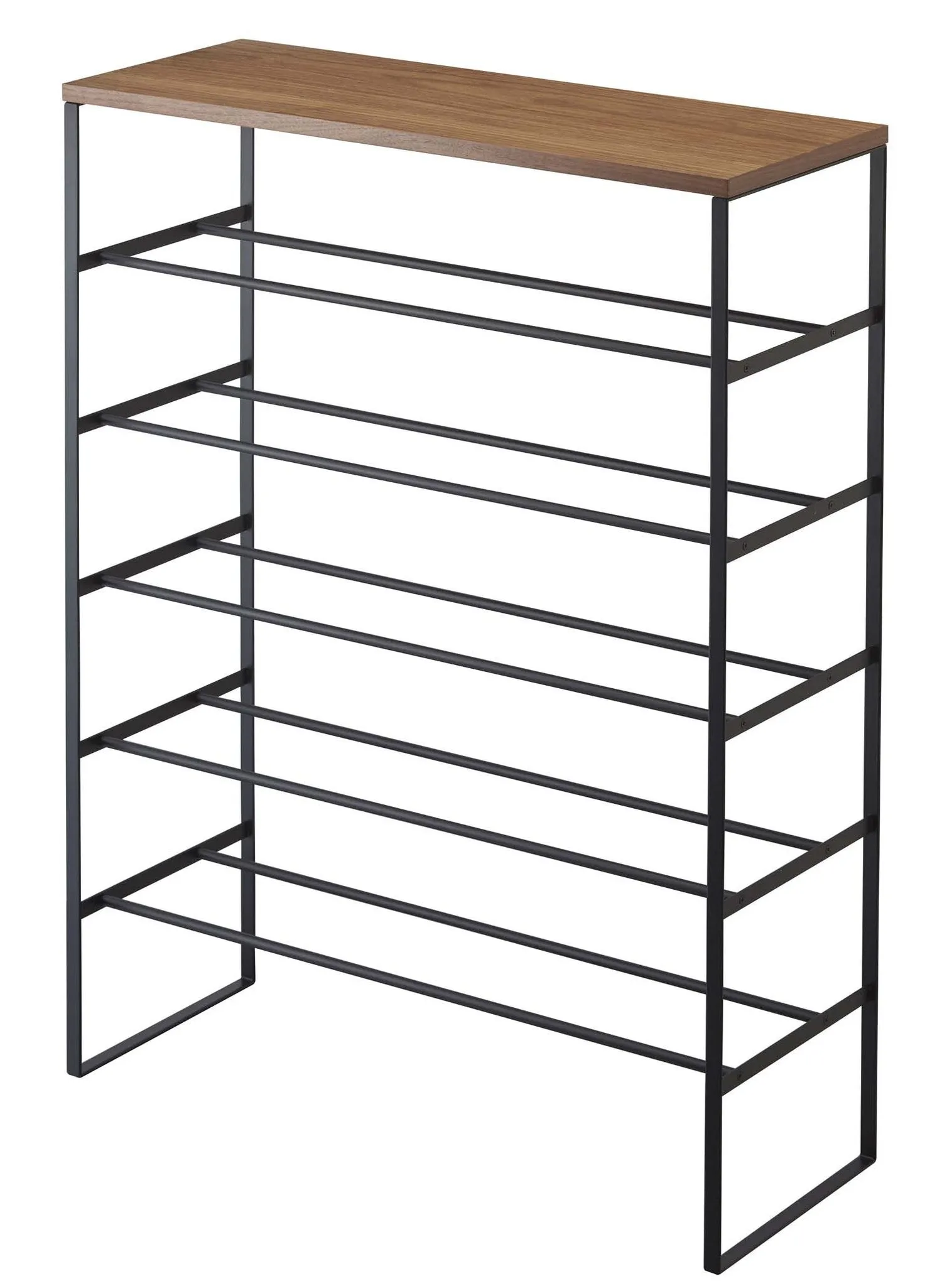 TOWER 6-Tier Wood-Top Shoe Rack